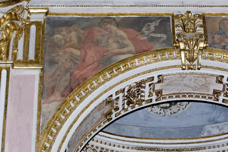 San Giovanni Battista in olio su tela